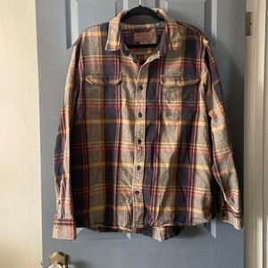 Orvis button down plaid flannel